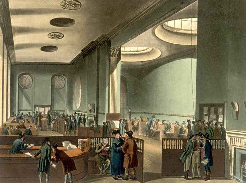 Lloyd's Syndicate Room<br>Circa 1800